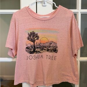 Pink Joshua Tree Graphic T-Shirt